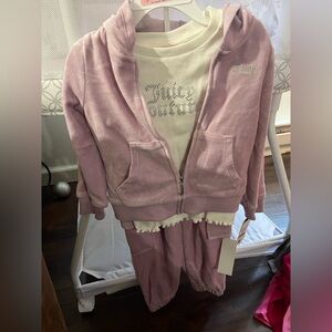 Juicy Couture Light Purple and White Toddler Outfit